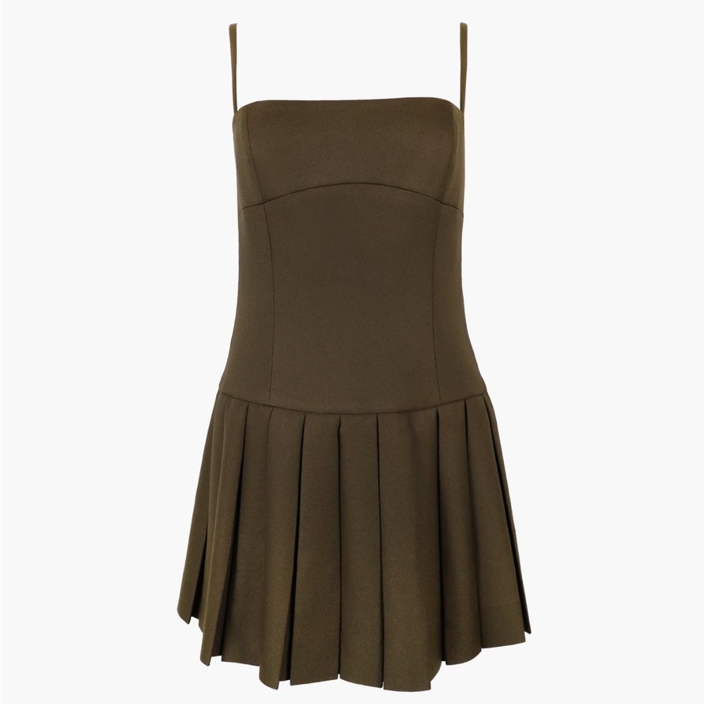 Sandy Liang Too Dress Olive 10